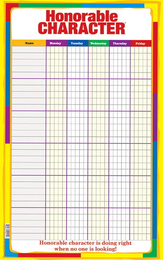 Replacement Recording Charts - ALL Varieties PUBLIC / PRIVATE  (17"x 27")