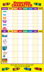 Replacement Home Recording Chart - PRESCHOOL CHRISTIAN